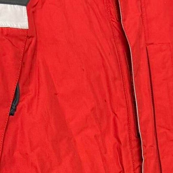 The Northface Mens Hyvent Jacket Red Gray Size Large Nylon Winter Ski Coat - Picture 4 of 7